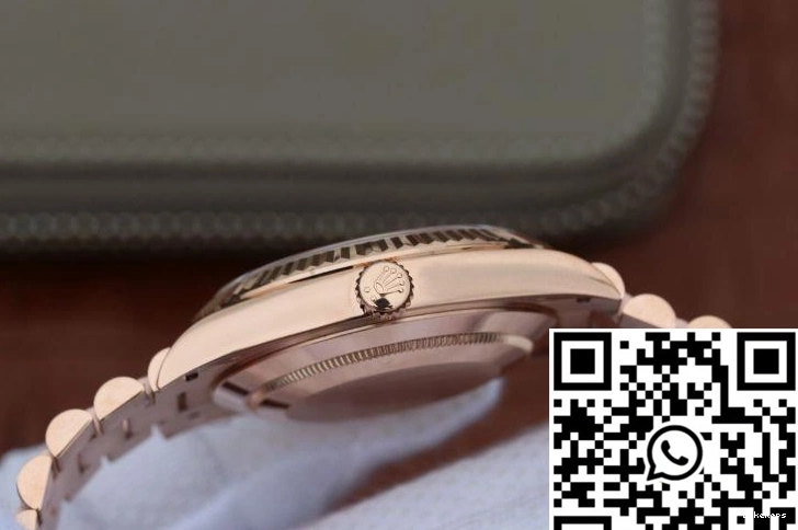 Date 40mm EW Dial Day Rolex 228235 Brown Factory 0816